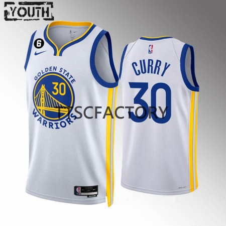 Maglia NBA Golden State Warriors Stephen Curry 30 Nike 2022-23 Association Edition Bianco Swingman - Bambino